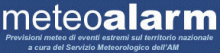 Previsioni meteo di eventi estremi sul territorio nazionale a cura del servizio meteorologico dell'Aeronautica Militare
