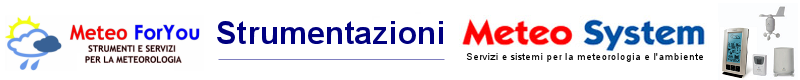 Strumentazioni meteo, Davis, La Crosse, Oregon Scientific, Mobotix, Irox 